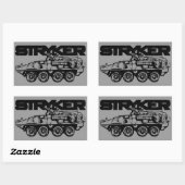Stickers Rectangle Stryker (Feuille)