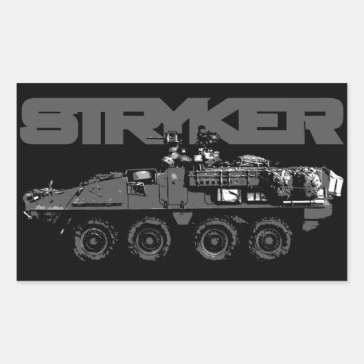 Stickers Rectangle Stryker (Devant)