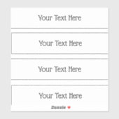 Stickers Rectangle transparent (Feuille)