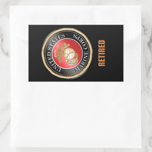 Stickers Rectangle USMC (Sac)