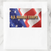 Stickers Rectangle USMC (Sac)