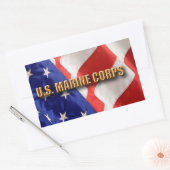 Stickers Rectangle USMC (Enveloppe)