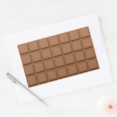 Stickers rectangulaires au chocolat (Enveloppe)