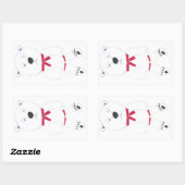 Stickers rectangulaires Barry Bear (Feuille)