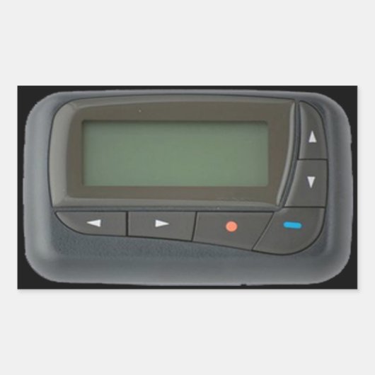 Stickers rectangulaires de pager (Devant)