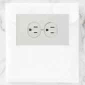 Stickers rectangulaires de prise électrique (Sac)