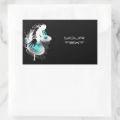 Stickers rectangulaires DJ (Sac)