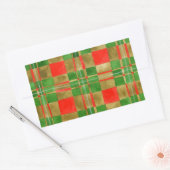 Stickers rectangulaires GREGOR TARTAN MAC (Enveloppe)