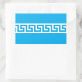 Stickers Rectangulaires Motifs clés grecques (Sac)