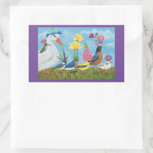 stickers rectangulaires Spring Parade (Sac)