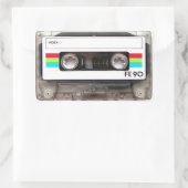 Stickers rectangulaires sur bande de cassette (Sac)