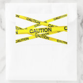 Stickers Rectangulaires sur bande de prudence (Sac)