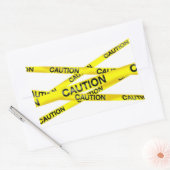 Stickers Rectangulaires sur bande de prudence (Enveloppe)