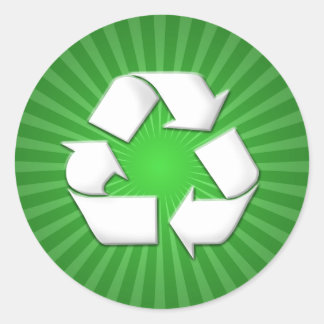 Stickers Recyclage Vert 001