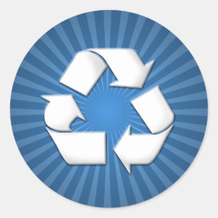Stickers Recycle Bleu 001