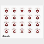 stickers Red Bar Mitzvah (Feuille)