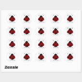 Stickers Red Black Ladybug (Feuille)