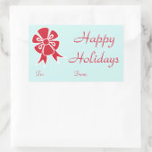 Stickers Red Bow Holidays (Sac)