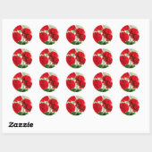 Stickers Red brillant Geraniums Great Garden Cadea (Feuille)