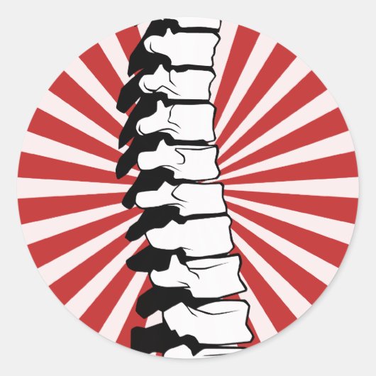 Stickers Red Burst Spine (Devant)