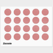 Stickers Red Chevron (Feuille)
