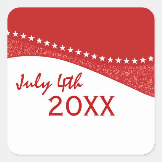 Stickers Red Dazzling Star Curs (Devant)