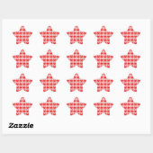 Stickers RED EN VICHY KNIT Star (Feuille)
