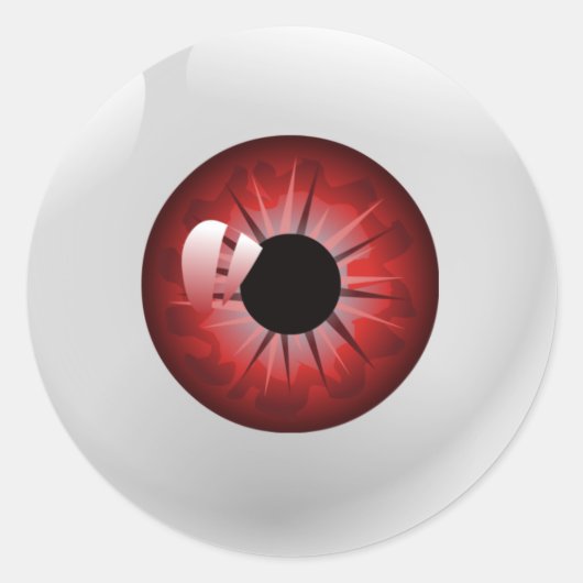 Stickers Red Eyeball Halloween (Devant)
