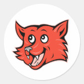 Stickers Red Fox Head (Devant)