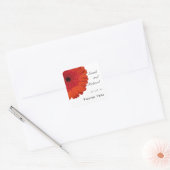 Stickers Red Gerber Daisy Merci de mariage favori (Enveloppe)