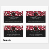 Stickers Red Hot Glam Custom Cheveux & Beauté (Feuille)