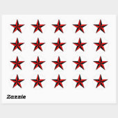 Stickers Red Nautical Star (Feuille)