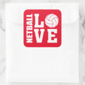 Stickers Red Netball Love (Sac)