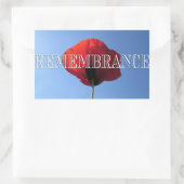 Stickers - Red Poppy Blue Sky REMEMBRANCE (Sac)