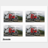 Stickers Red & Rollin' Peterbilt (Feuille)