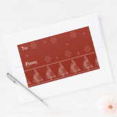 Stickers Red Snowflake et Christmas Tree (Enveloppe)