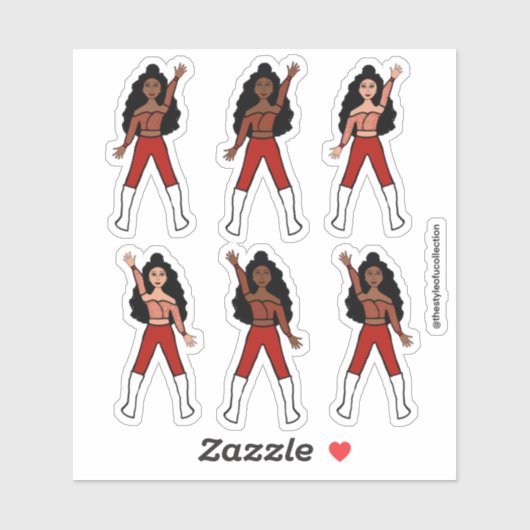 Stickers Red Spark Dancer (Feuille)