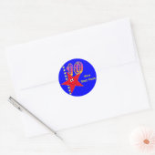 Stickers Red Star 10th Birthday (Enveloppe)