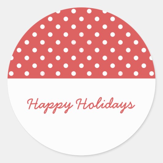Stickers Red Sweet Polka Dot Holiday (Devant)