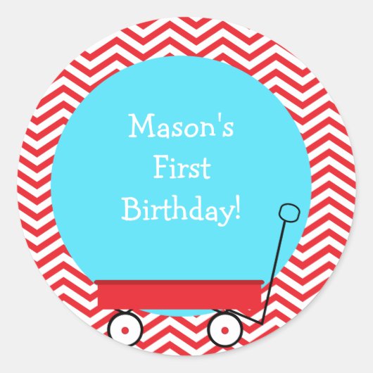 Stickers Red Wagon Favoriser (Devant)