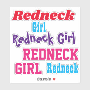 Stickers Redneck Girl Clear Stickers Voiture ou Ca