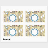 Stickers Réglage de table de restaurant (Feuille)