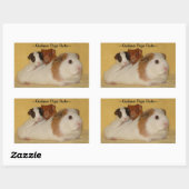 Stickers règle des cochons de Guinée (Feuille)