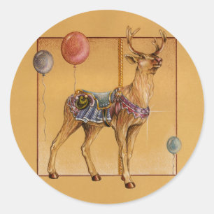 Stickers - Renard de carrousel ou Elk