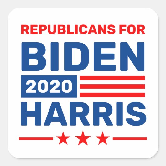 Stickers républicain pour Biden Harris 2020 (Devant)