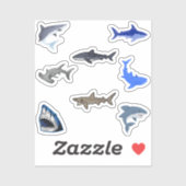 Stickers Requin (Feuille)