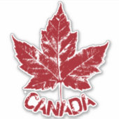 Stickers Retro Canada personnalisée - Décalage Can (Devant)