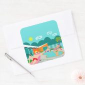 Stickers Retro Gay Pool Party (Enveloppe)