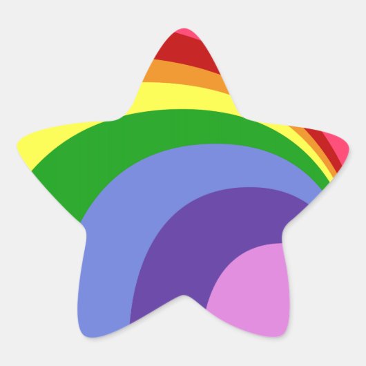 Stickers Retro Rainbow Star (Devant)