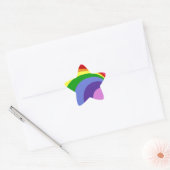 Stickers Retro Rainbow Star (Enveloppe)